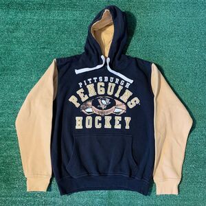 Vintage Pittsburgh Penguins Hoodie G-III Sports Sweatshirt Embroidered Size M